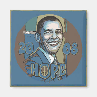 Obama Portrait 2008 Hope Magneet