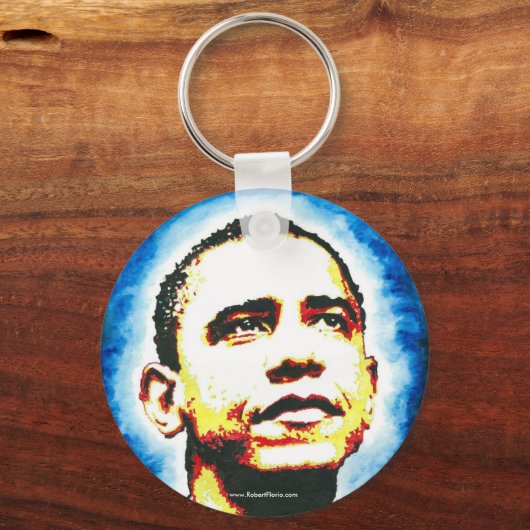 Obama Portrait Sleutelhanger (Voorkant)