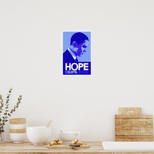 Obama - Poster bleu Hope (Cuisine)