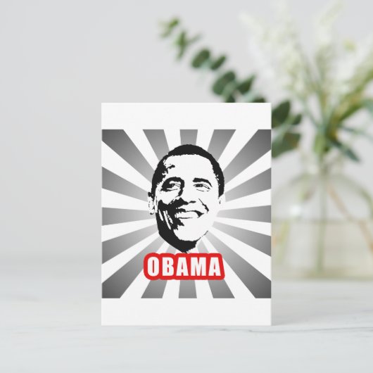 Obama Poster Briefkaart (Staand voorkant)