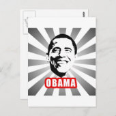 Obama Poster Briefkaart (Voorkant / Achterkant)