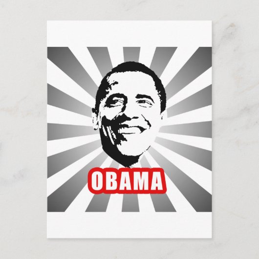 Obama Poster Briefkaart (Voorkant)