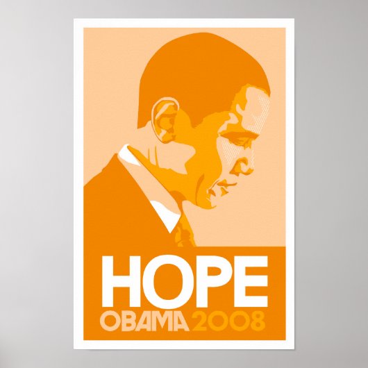 Obama - Poster Hope Orange (Devant)