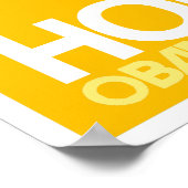 Obama - Poster Jaune De L'Espoir (Coin)