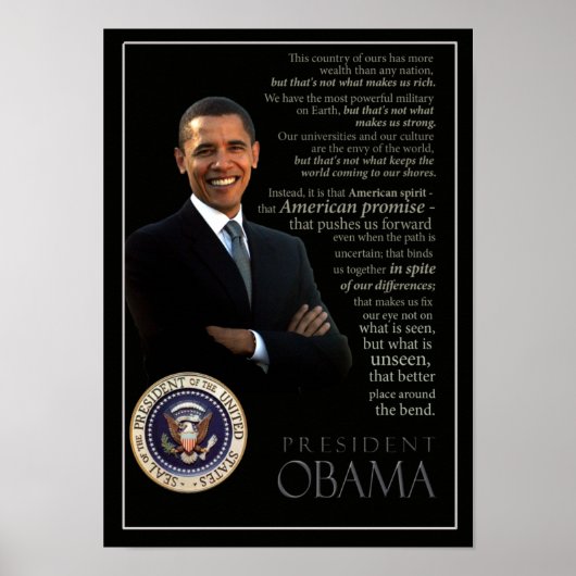 Obama-poster Poster (Voorkant)