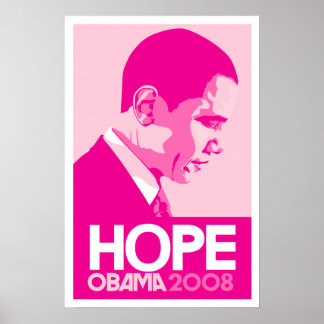Obama - Poster rose Hope