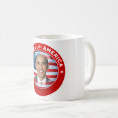 Obama pour la tasse de l'Amérique (Devant droit)
