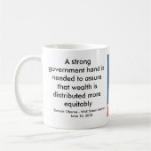Obama pour le changement - tasse (Gauche)
