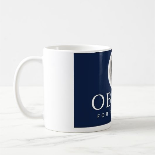 Obama pour le Président Mug (Gauche)