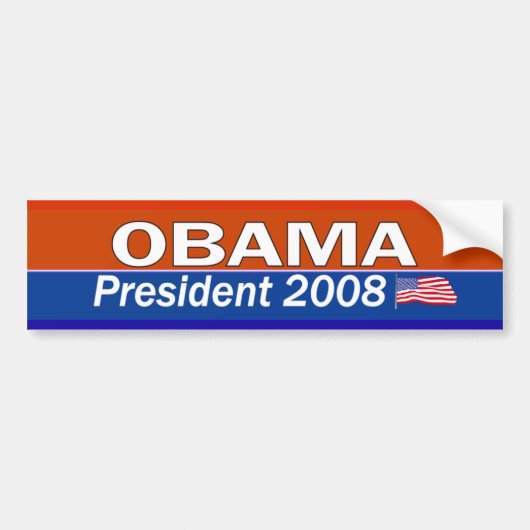OBAMA-President Bumpersticker (Voorkant)