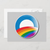 Obama Pride-Button Briefkaart (Voorkant / Achterkant)