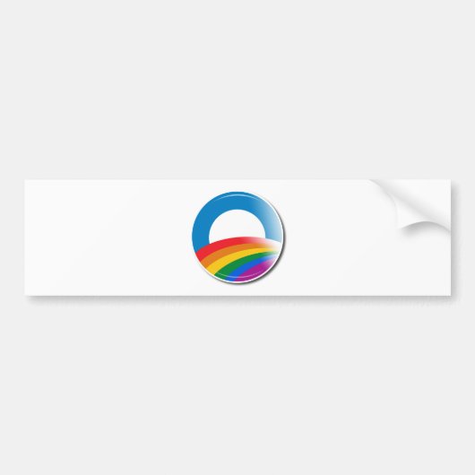 Obama Pride Button Bumpersticker (Voorkant)