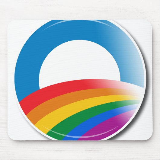 Obama Pride Button Muismat (Voorkant)