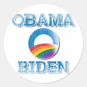 OBAMA PRIDE RONDE STICKER