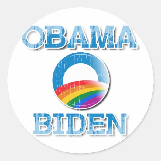 OBAMA PRIDE RONDE STICKER (Voorkant)