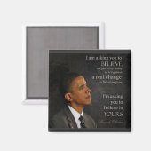 Obama Quote Magnet Magneet (Voorkant / Achterkant)