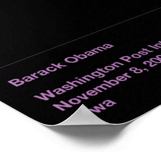 Obama Quotes Poster (Hoek)