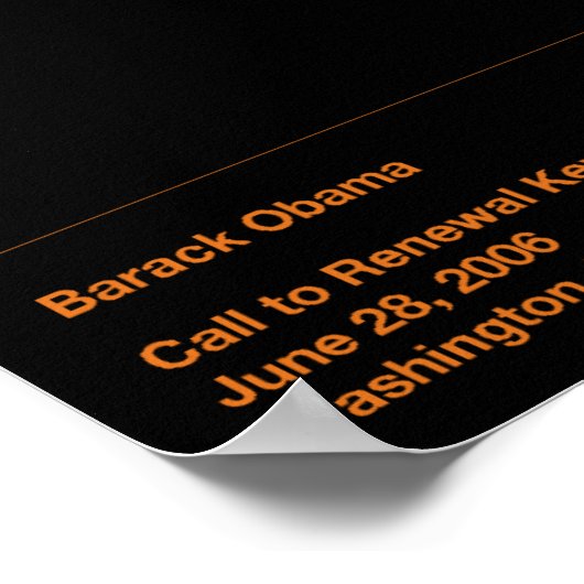 Obama Quotes Poster (Hoek)