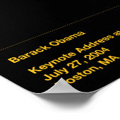 Obama Quotes Poster (Hoek)