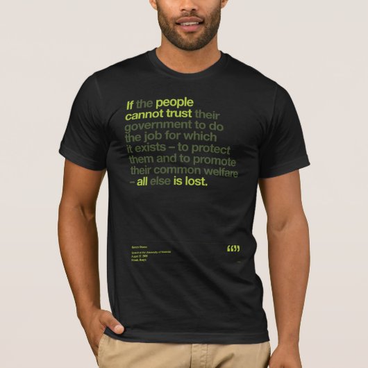 Obama Quotes T-shirt (Voorkant)