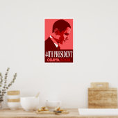 Obama Red 44th President Poster 3 (Cuisine)