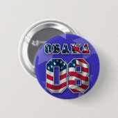 OBAMA RED WHITE EN BLUE BUTTON (Voorkant /achterkant)