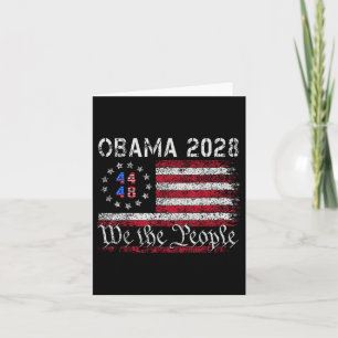Obama Retro Amerikaanse vlag 44 48 Patriottisch 2 Kaart