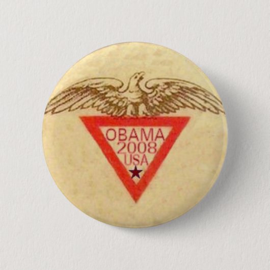 Obama Retro Eagle Button (Voorkant)