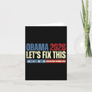 Obama Retro Patriottische 2028 Politieke Prote Kaart