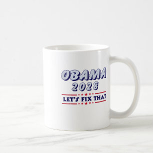 Obama Retro Patriottische 2028 Politieke Prote Koffiemok
