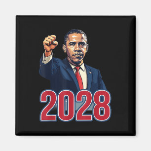 Obama Retro Patriottische 2028 Politieke Prote Magneet