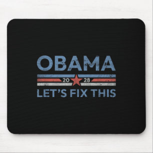 Obama Retro Patriottische 2028 Politieke Prote Muismat