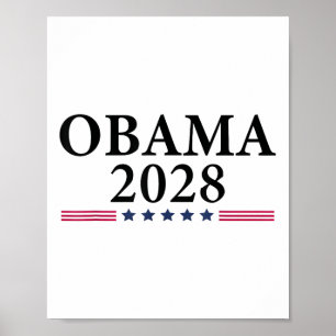 Obama Retro Patriottische 2028 Politieke Prote Poster