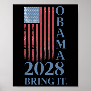 Obama Retro Patriottische 2028 Politieke Prote Poster