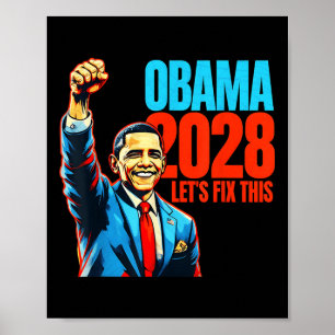 Obama  Retro Patriottische 2028 Politieke Prote Poster