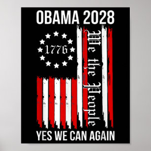 Obama Retro Patriottische 2028 Politieke Prote Poster