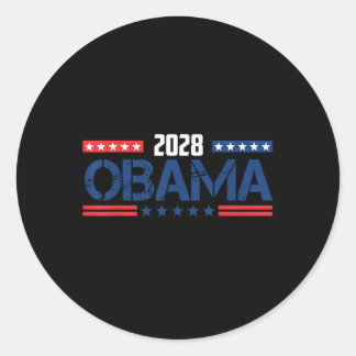 Obama Retro  Patriottische 2028 Politieke Prote Ronde Sticker
