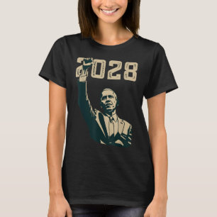 Obama Retro Patriottische 2028 Politieke Prote T-shirt