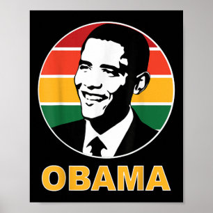 Obama Retro President Barack Obama Hoop Veranderen Poster