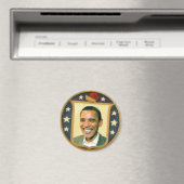 Obama Retro Shield Magnet (In Situ (Lave-vaisselle))