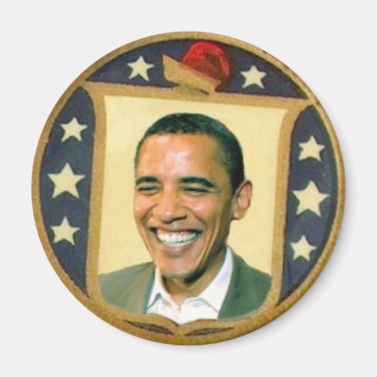 Obama Retro Shield Magnet (Devant)