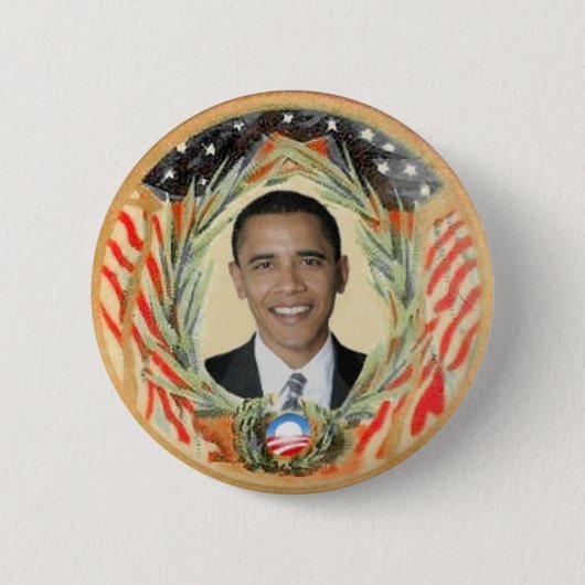 Obama Retro Style Button (Voorkant)