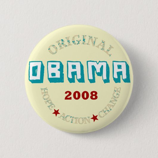 OBAMA RONDE BUTTON 5,7 CM (Voorkant)
