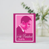 Obama rose 44ème Président Carte postale 3 (Debout devant)