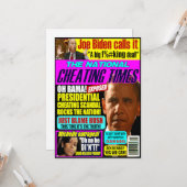 Obama Scandal Wenskaart Kaart (Voorkant / Achterkant in situ)