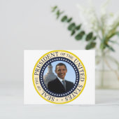Obama Seal Blue Briefkaart (Staand voorkant)