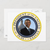 Obama Seal Blue Briefkaart (Voorkant / Achterkant)