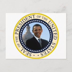 Obama Seal Blue Briefkaart