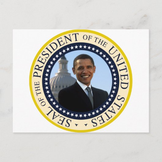Obama Seal Blue Briefkaart (Voorkant)