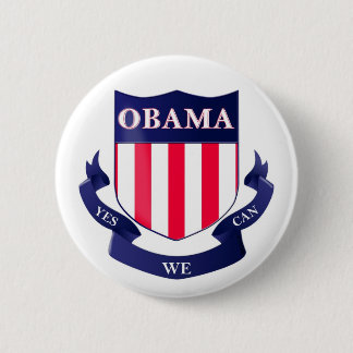 Obama Shield "ja we kunnen" Button